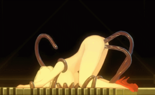 alien quest eve, cg art, game cg, animated, animated gif, tentacles | San
