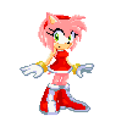 sonic the hedgehog (series), team sonic, amy rose, 1:1 aspect ratio, animated, l
