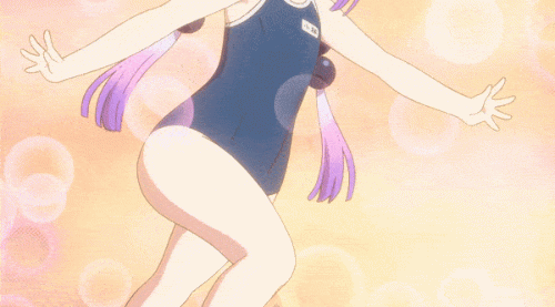 miss kobayashi's dragon maid, kanna kamui, animated, animated gif, screen captur