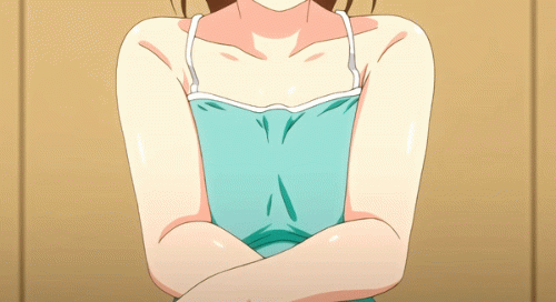shishunki no obenkyou, animated, animated gif, screen capture, 1girl, blue shirt