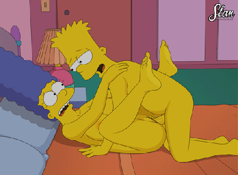 sfan, the simpsons, marge simpson, bart simpson, 1boy, 1girl, after sex