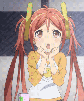 black bullet, aihara enju, 1girl, clenched hands, female, hands on own cheeks