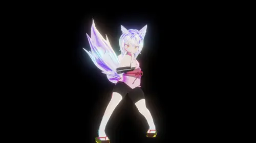 mon-musu quest!, kitsune (mon-musu quest!), 1girl, animal ears, clothing