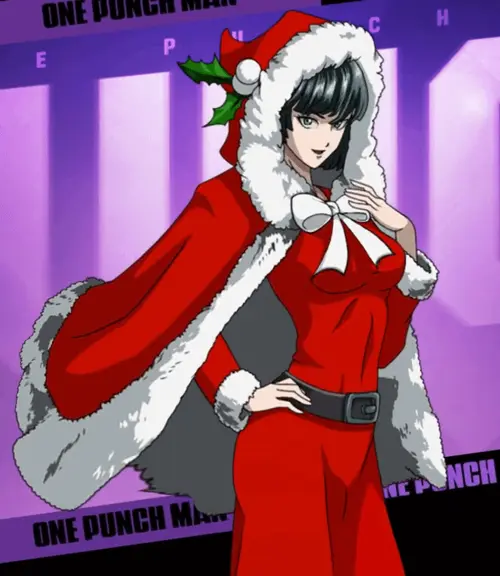 one-punch man, fubuki (one-punch man), christmas outfit