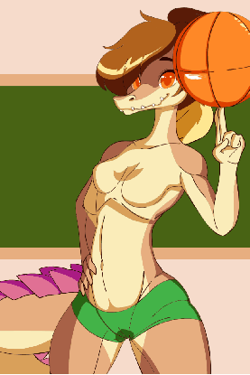 diives, 1girl, basketball, breasts, clothing, color, featureless breasts