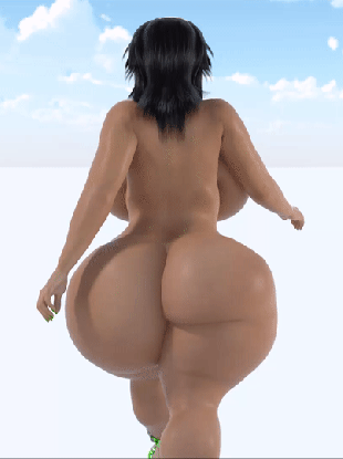 supertito, 1girl, 540p, ass, back, backboob, bessie (supertito), breasts