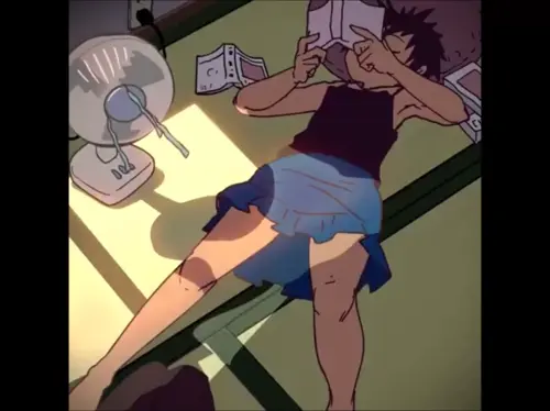 original hentai anime by homura hinase about armpits(脇) floor(フロア) sweatdrop(汗の雫)