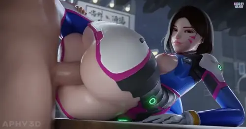 overwatch d.va hentai anime by volkor,cottontailva,aphy3d about bodysuit(ボディスーツ) clothing(衣類) shiny_skin(つやのある肌)