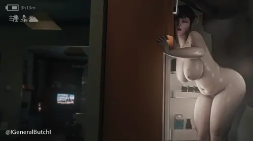 overwatch mei video by generalbutch,cottontailva about faceless(フェースレス) from_behind(後ろからの視点) nude_female(裸の女性)