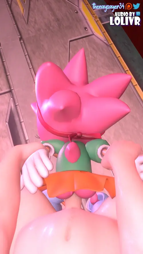 sonic the hedgehog amy rose,classic amy rose doujin anime by thenaysayer34,vixxenva about green_shirt(緑のシャツ) helpless(無力) sex(セックス)