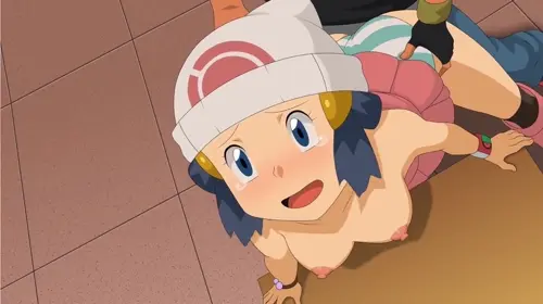 pokemon,pokemon diamond pearl & platinum pokemon character,protagonist hentai anime about breasts(乳) female(女性) nipples(乳首)
