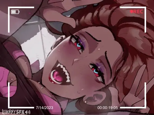 original artist self-insert,tsona animated by thiccwithaq about brown_hair(茶髪) ejaculation(射精) smile(笑顔)