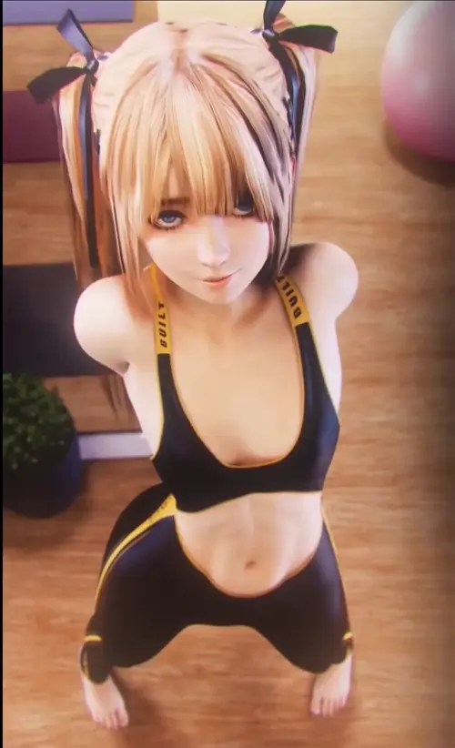 dead or alive marie rose animated by audiodude,kreamu about abdomen(腹部) blonde_hair(金髪の毛) blurry(ぼやけている)