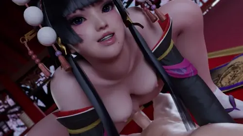 dead or alive nyotengu hentai anime by spizder about 1girl(女性一人) nipples(乳首) penis(ペニス)