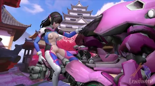 overwatch d.va animated about fingering(指で) sex(セックス) small_breasts(貧乳)