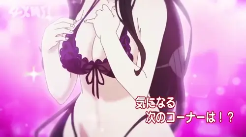 senran kagura,shinobi master senran kagura: new link fubuki animated about bouncing_breasts(乳揺れ) cleavage(胸の谷間) heart(❤)