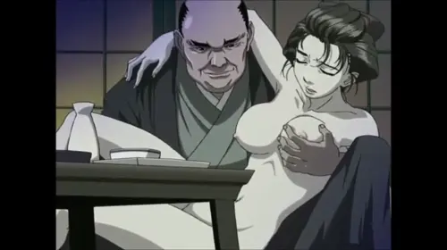 kage hentai anime about black_hair(黒髪) breast_grab(パイタッチ) groping(弄り)