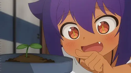 jahy-sama wa kujikenai! jahy doujin anime about fang(牙) pointed_ears(エルフ耳) purple_hair(紫髪)