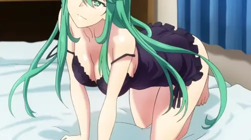 date a live natsumi doujin anime about 1girl(女性一人) cleavage(胸の谷間) sleepwear(寝間着)