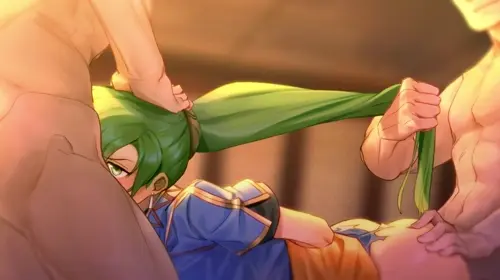 fire emblem,fire emblem: the blazing blade lyndis video by bergyb about breasts_out_of_clothes(服から乳露出) green_eyes(緑目) sex(セックス)