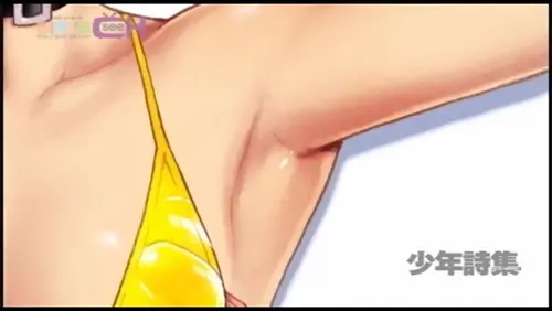 original animated by po-ju about masturbation(オナニー) penis_ribbon(ペニスリボン) standing(立っている)