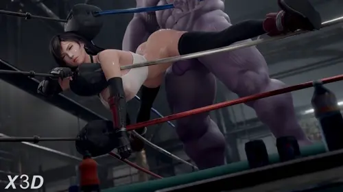 final fantasy,final fantasy vii,final fantasy vii remake,avengers tifa lockhart,thanos hentai anime by x3d about domination(支配) elbow_gloves(ロンググローブ) male(男性)