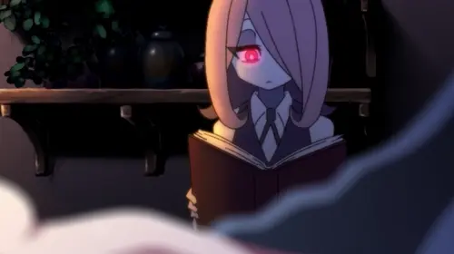 little witch academia atsuko kagari,sucy manbavaran animated by ghettoyouth about 1girl(女性一人) indoors(室内) monster(モンスター)