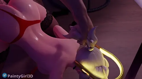 overwatch mercy animated by paintygirl3d about ejaculation(射精) looking_at_mirror(鏡を見ている) moaning(喘いでいる)