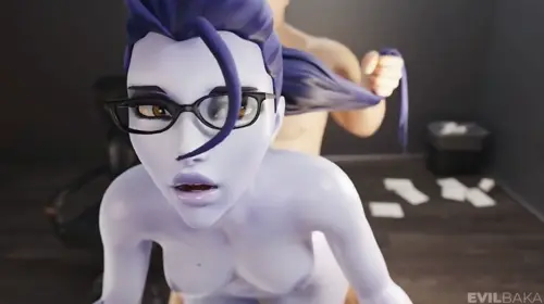 overwatch widowmaker video by evilbaka about bouncing_ass(尻揺れ) nude(裸) spanking(スパンキング)
