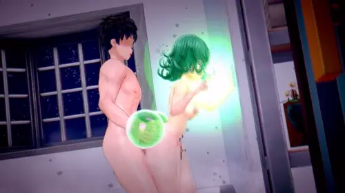 one-punch man,koikatsu tatsumaki animated about green_hair(緑髪) indoors(室内) sex(セックス)