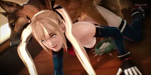 dead or alive marie rose animated by bayernsfm about dripping_semen(垂れるザーメン) duo(二人) taken_from_behind(後ろから挿入)