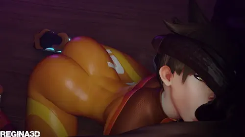 overwatch,overwatch 2 tracer hentai video by regina3d about nude_male(裸の男性) penis(ペニス) testicles(精巣)