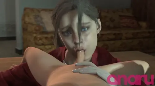 original,resident evil claire redfield animated by anaru about 1girl(女性一人) female(女性) oral(オーラル)