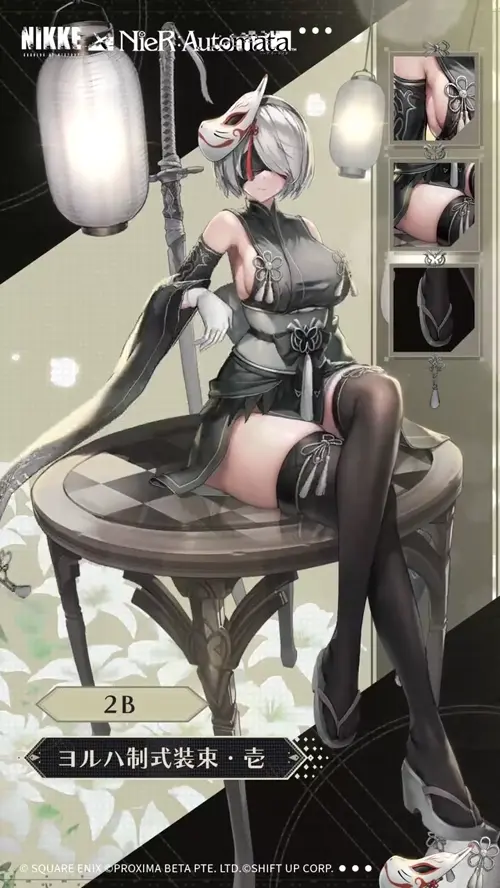 nier,nier: automata yorha no.2 type b video about black_hair_ornament(黒い髪飾り) long_sleeves(長袖) mole_under_mouth(艶ぼくろ)