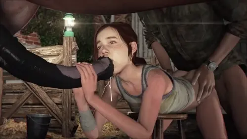 the last of us ellie,joel hentai anime by xentho about bent_over(屈める) doggystyle(後背位) dripping_semen(垂れるザーメン)