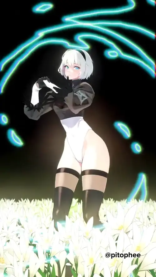 nier yorha no.2 type b animated by pitophee