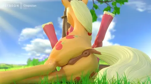 my little pony,my little pony: friendship is magic applejack,big macintosh hentai anime by clopician