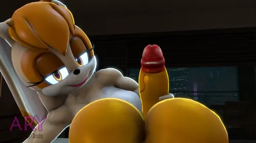 Sonic The Hedgehog Rouge The Bat,Vanilla The Rabbit hentai video by Aryentai