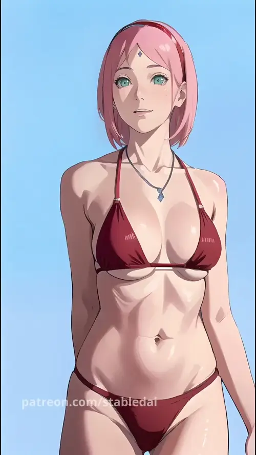 AI created naruto,tik tok haruno sakura Animated about naruto(ナルト) breasts(乳)